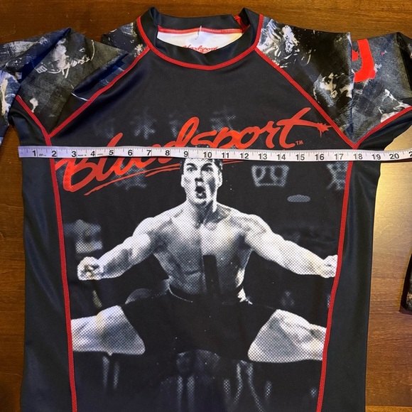 Fusion Fight Gear BJJ Rashguard Bloodsport Martial Arts Long Sleeve Men's Size M - Picture 4 of 9